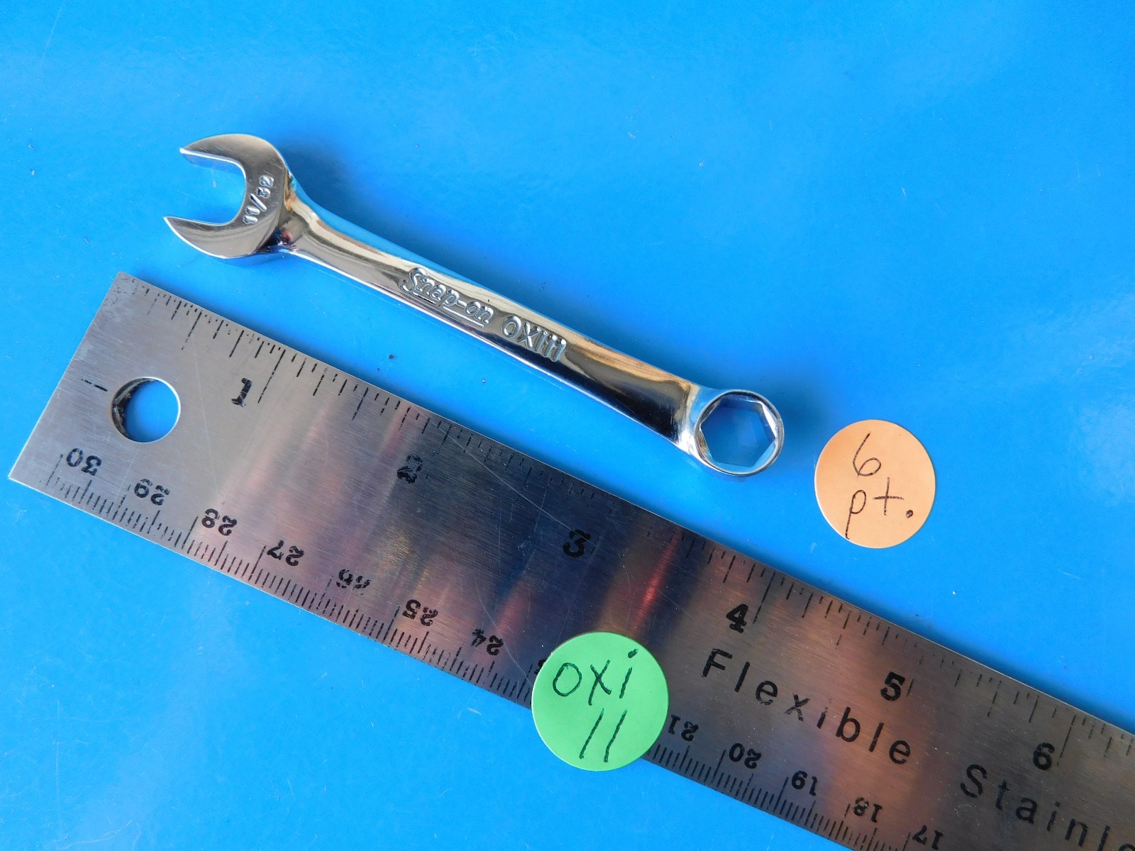 USED, SNAP ON 11/32 INCH MIDGET WRENCH , 6 POINT, PART #OXI11