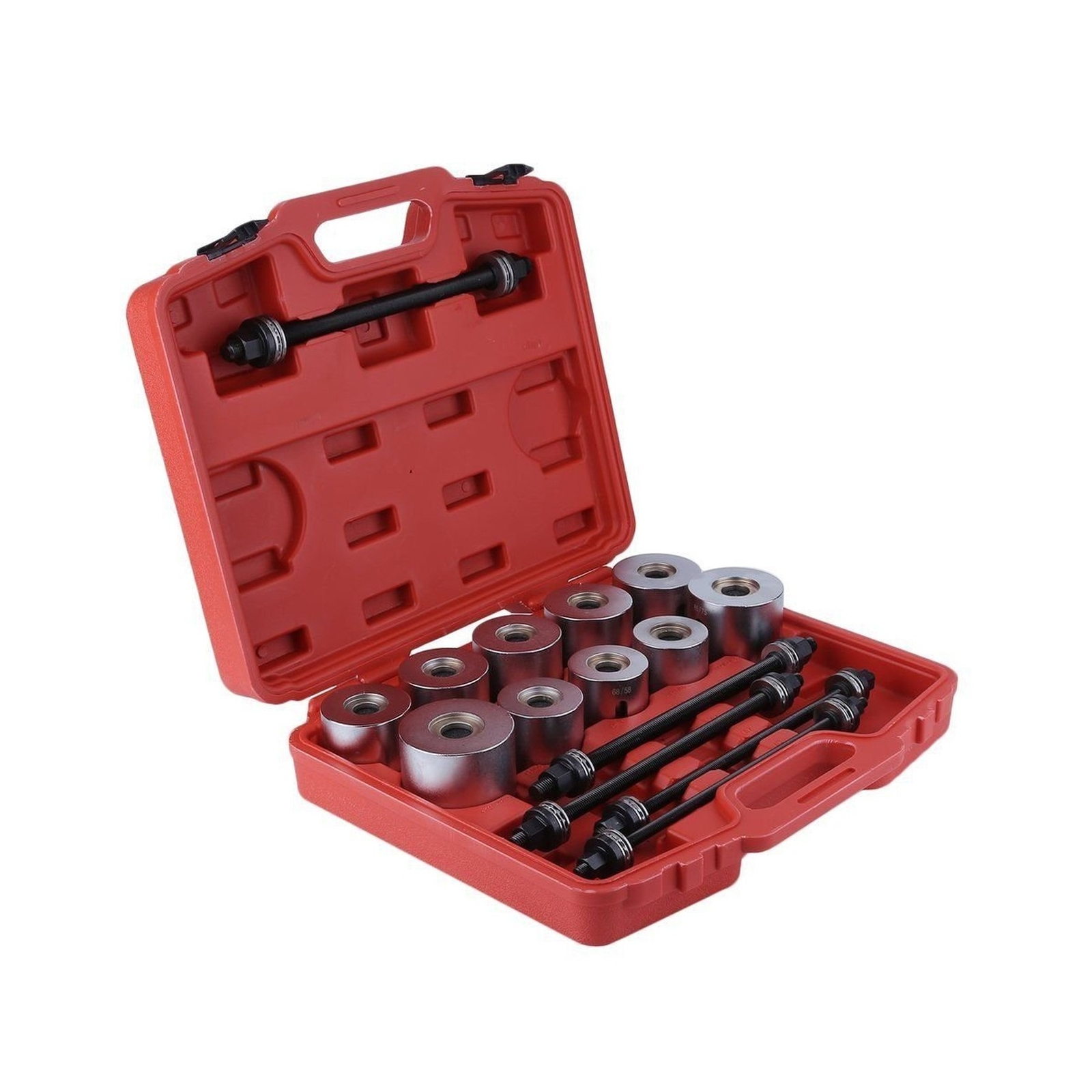 WINTOOLS 27 Pcs Universal Press & Pull Sleeve Kit Bush Bearing Removal Insert…