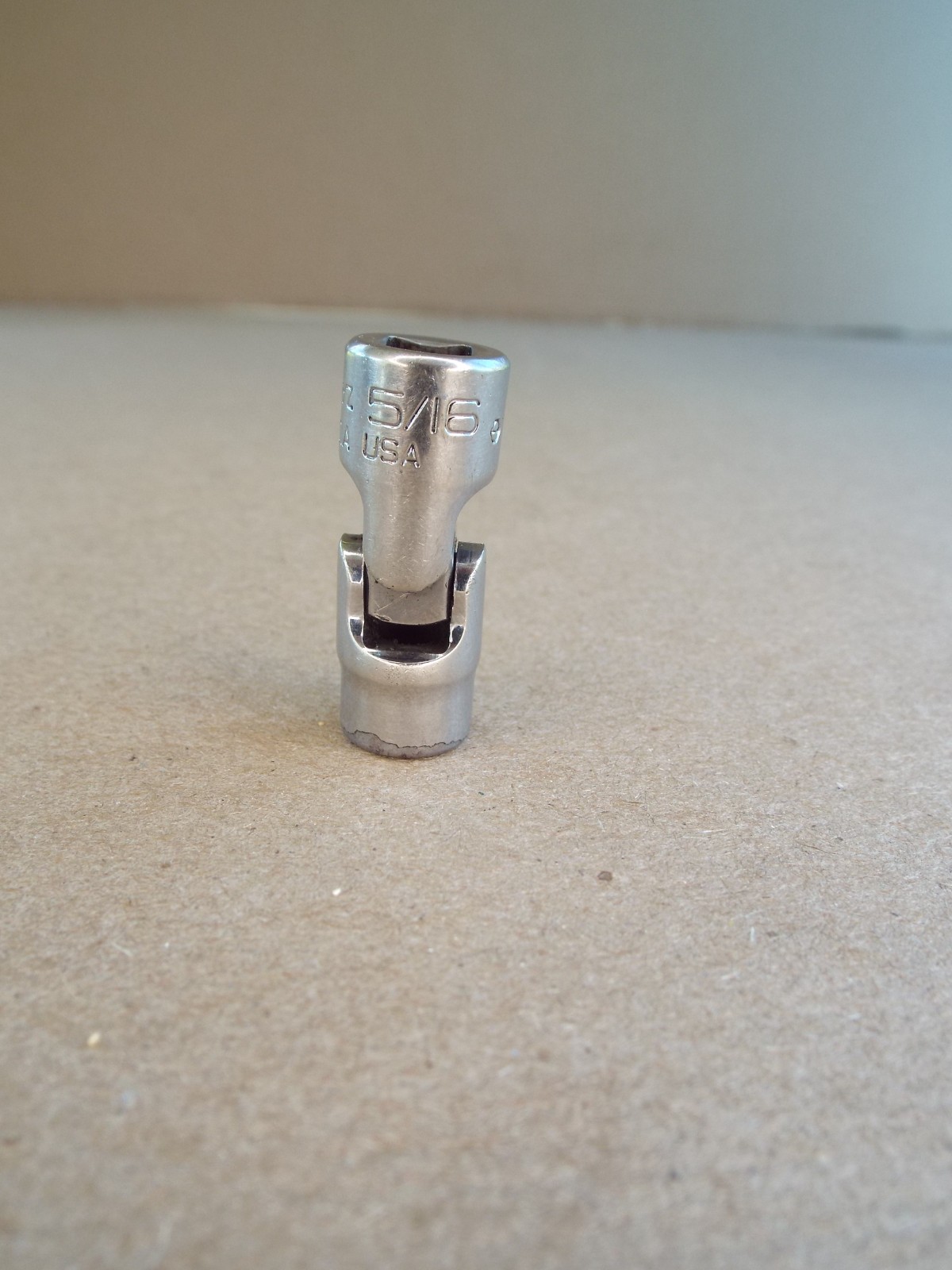 VTG Snap-on 5/16″ Swivel Socket 1/4″ Dr 6 Pt TMUS101A USA Good Condition -(Read)