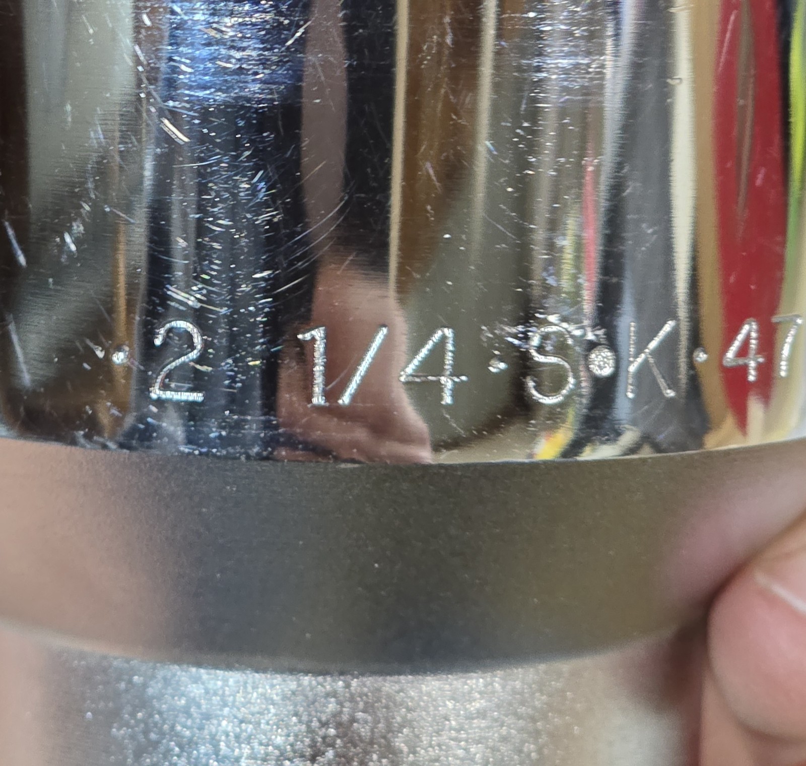 SK Tools 3/4″ Drive 2-1/4″ Polished Chrome Shallow Socket 12pt 47172 USA