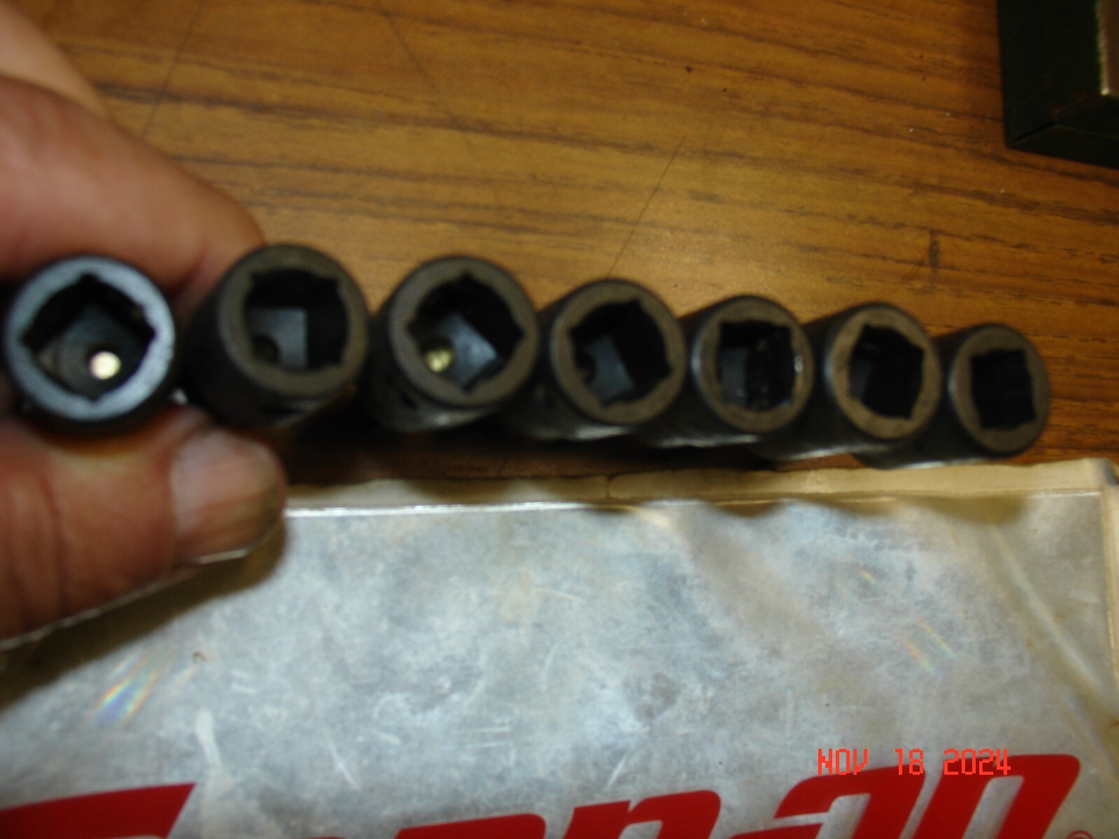 Snap On Tools Industrial Metric Hex Power Drive Sockets 4mm-10mm 7 Piece Set