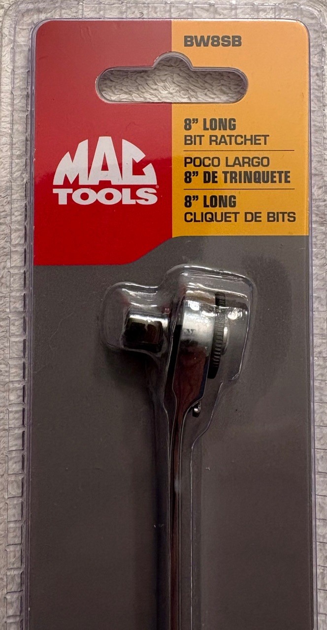 Mac Tools 5/16” Hex Drive x 1/4” Hex Drive Dual Sided Bit Ratchet