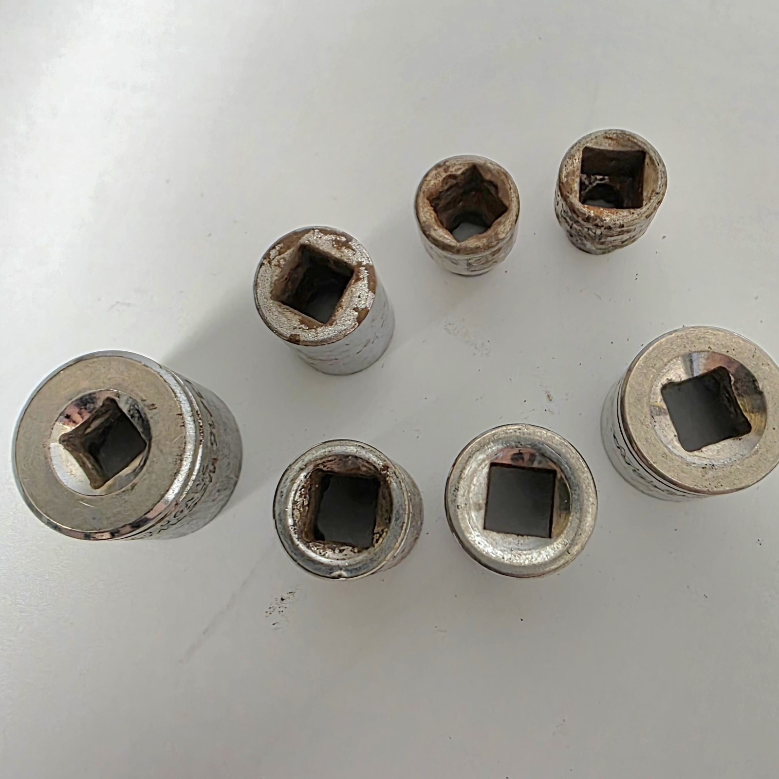 Used Various Shallow Sockets Assorted Sizes *See Pics For List #988