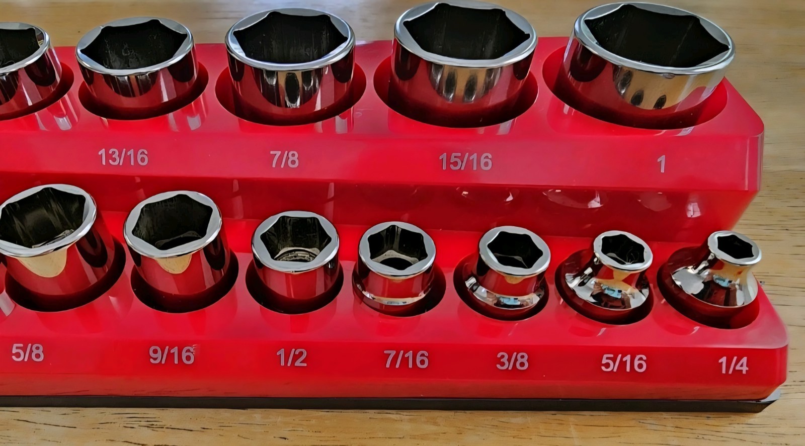 Snap-on 3/8 Dr 26pc 1/4-1 Shallow FDX & SEMIDEEP 6pt Socket Set 211YFSY 211FSSY