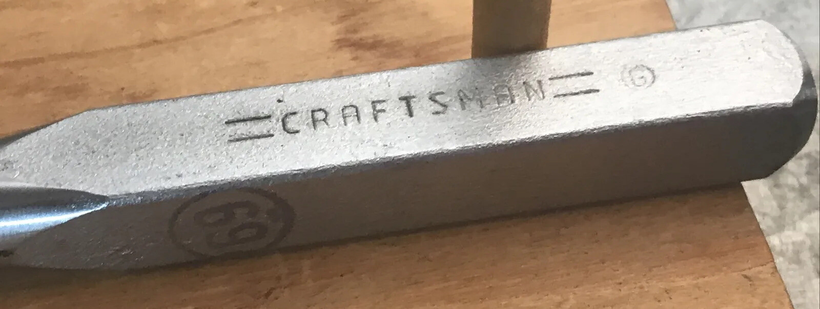 Craftsman Vintage 69 Cents 1/2” Pointed Prick Punch 5 3/4” Made in USA LN 2 Line