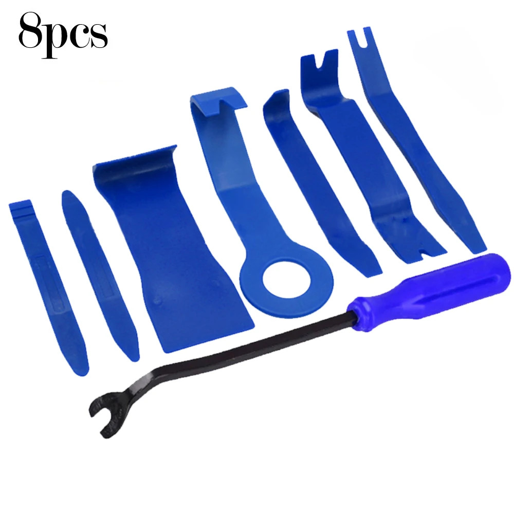 Plastic Trim Removal Pry Tool Set for Car Radio Panel Door Dash Clip Fasteners