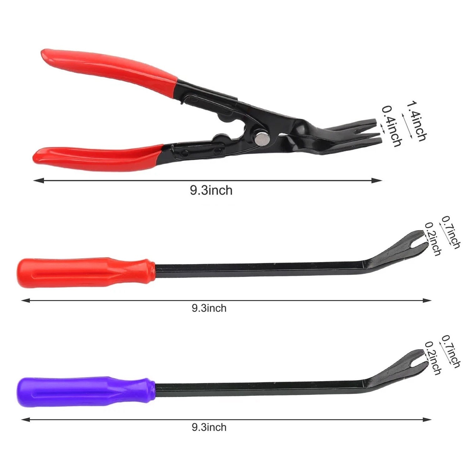 Heavy Duty Car Door Panel Plastic Fastener Remover Body Retainer Clip Pry Tool