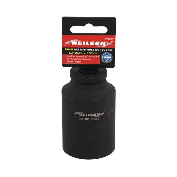 1/2″ Drive 39mm Deep Impact Socket 12 Point Bi Hex Design Neilsen