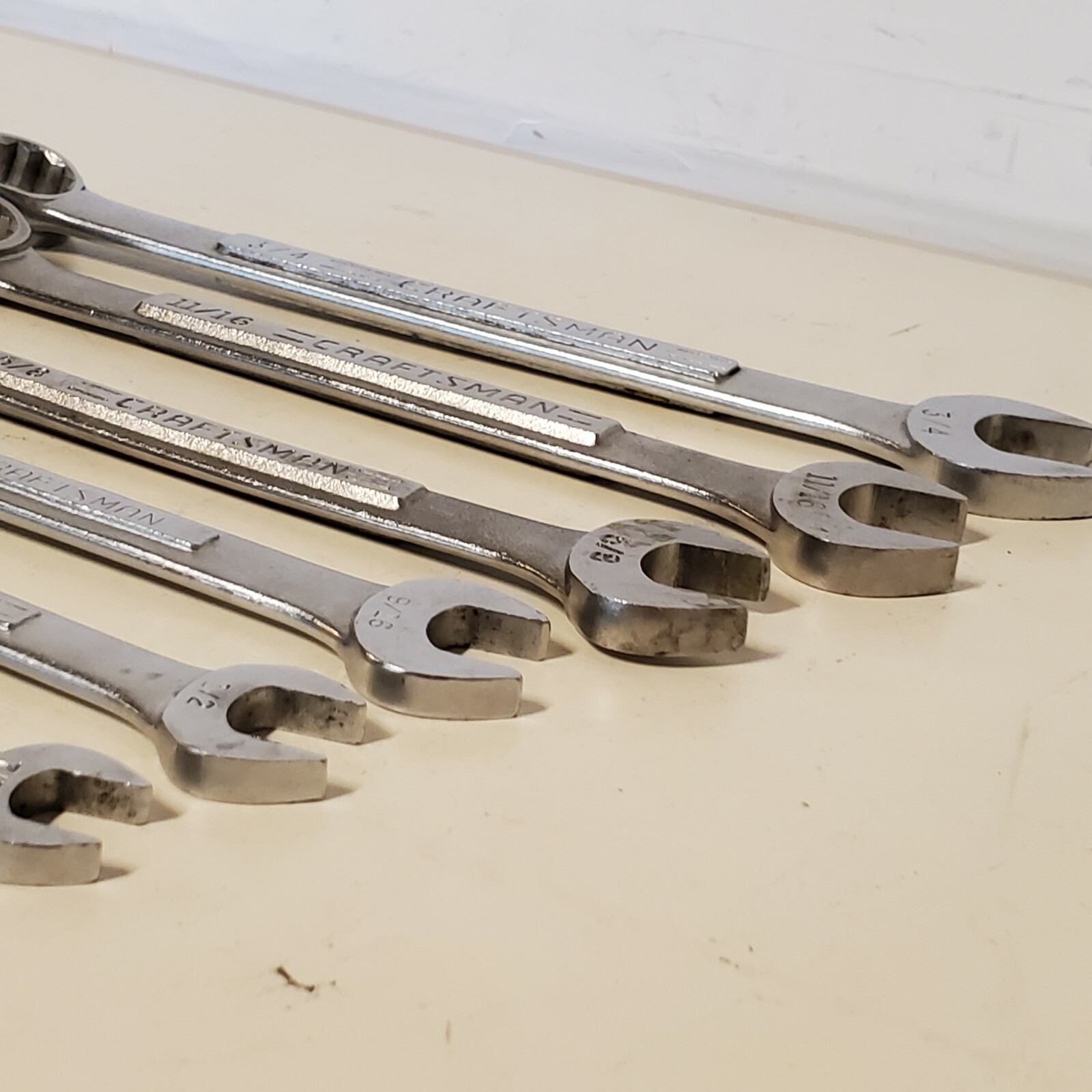 Vintage Craftsman USA 6 pcs SAE 12 Point Combo Wrench Set VA VV Various Sizes