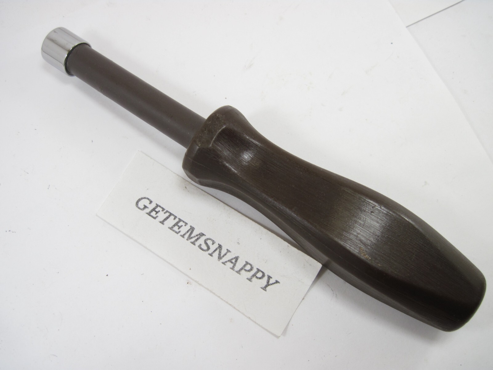 Snap On 7/16″ Nut Driver With Brown Screwdriver Handle NDD114ABR MINT
