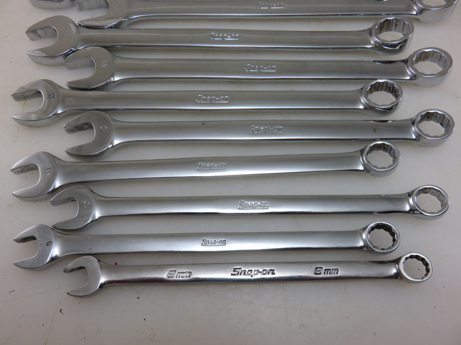 Snap-On METRIC OEXM Series Combination Wrench 18pc Set 8mm-24mm + 26mm