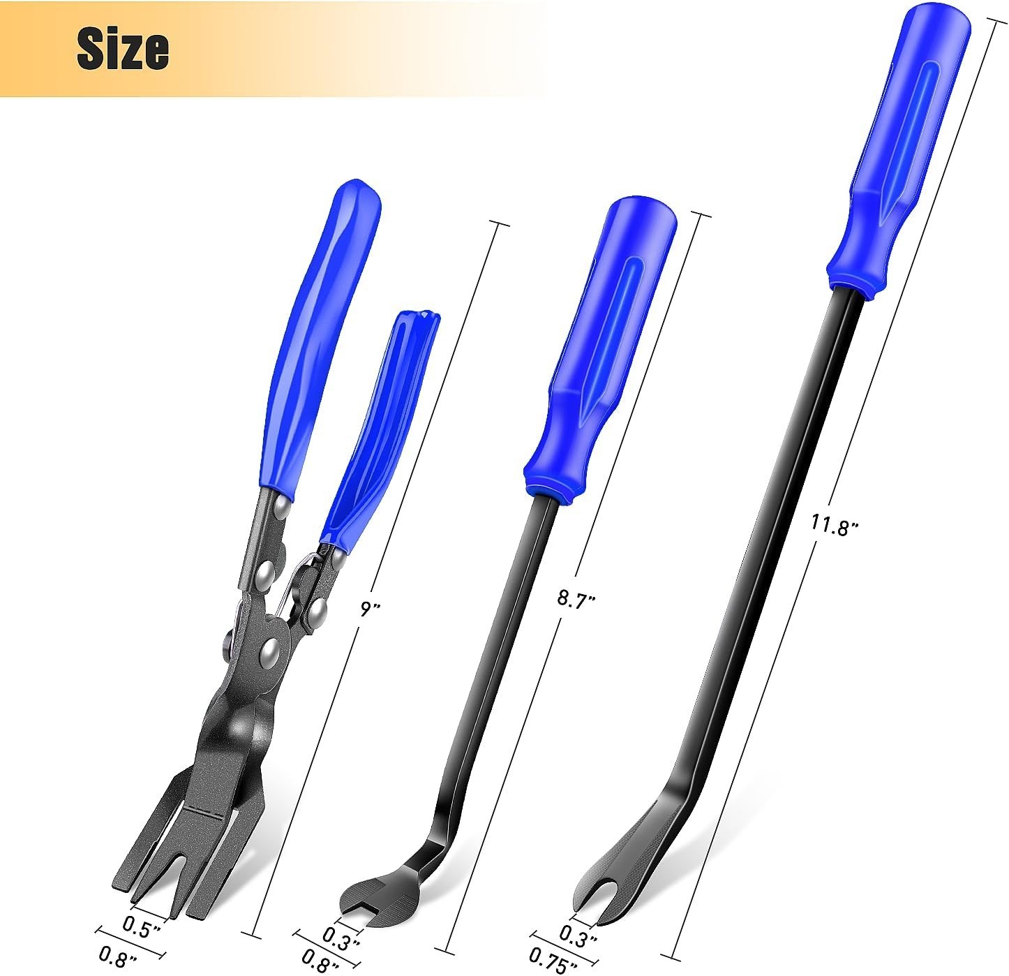 Auto Trim Removal Tool Set 3Pcs No Scratch Pry Tool Kit with Storage Bag for …