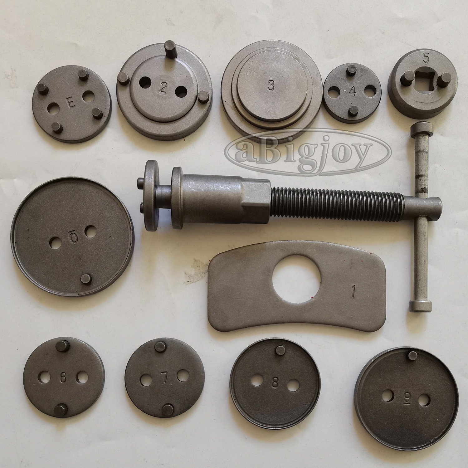 12PC CAR WHEEL CYLINDER DISC BRAKE PAD CALIPER PISTON REWIND TOOL