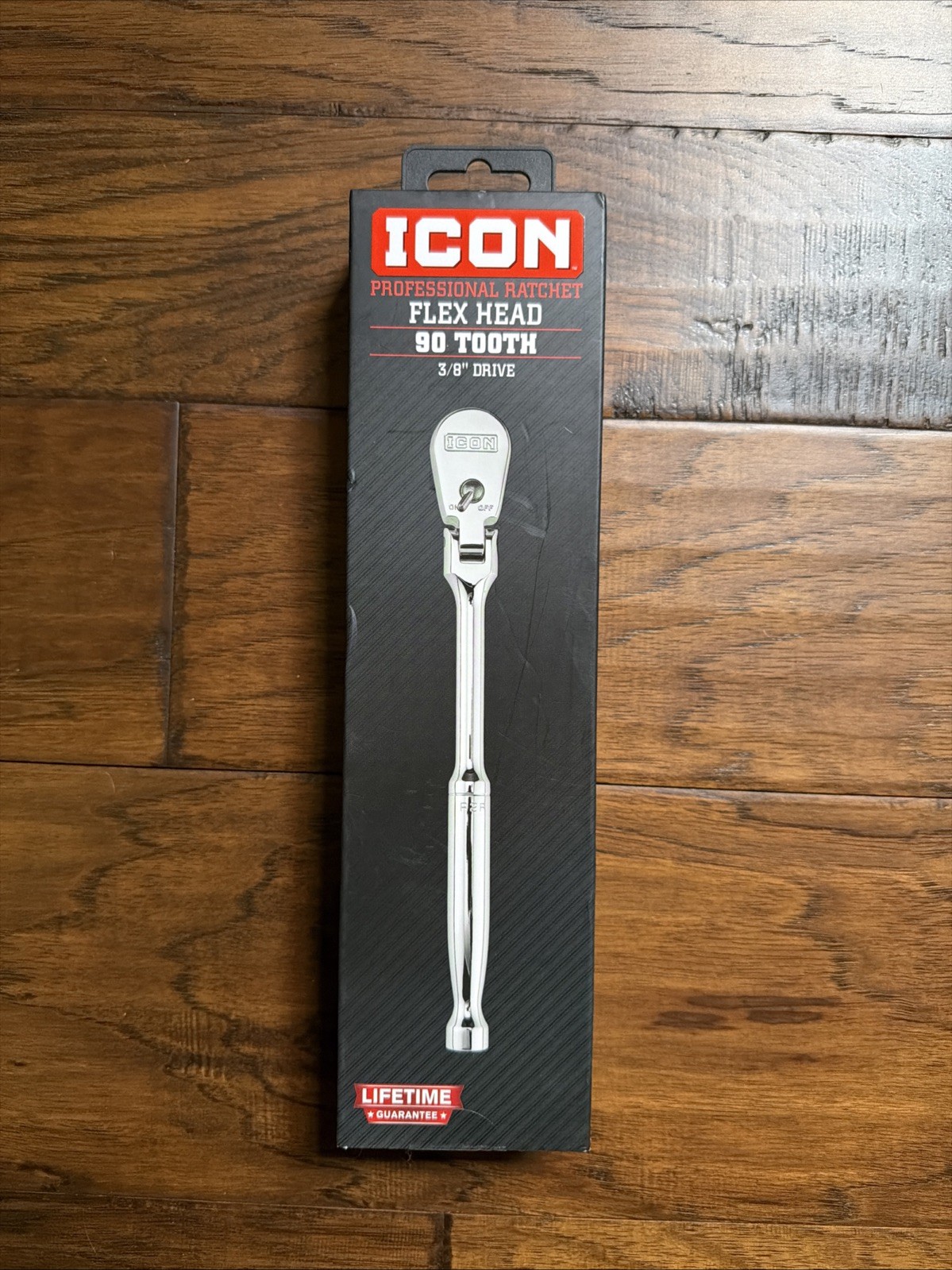 ICON Professional Ratchet Flex Head 90 Tooth 3/8″ Drive Chrome #R2F