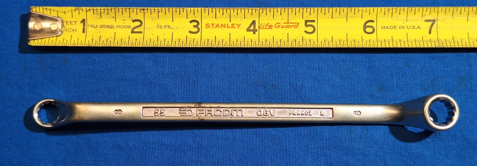 Facom 55 OGV 8mm-9mm deep offset box wrench France
