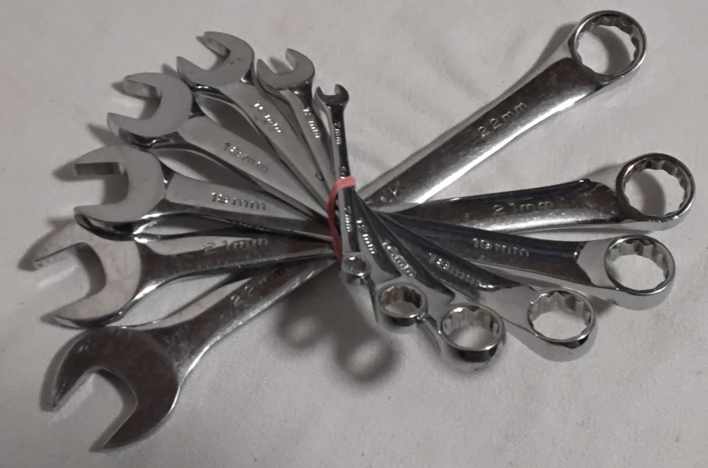 SK Hand Tool 7pc 12 Point Metric Combination Wrench Set Lot USA