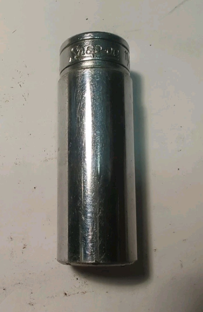Nice Snap On 3/8″ Drive 11/16″ 6PT SAE Deep Chrome Socket USA SFS221