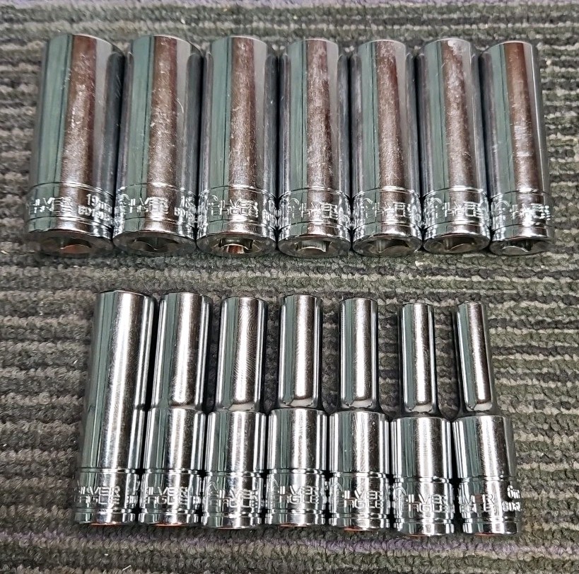 Matco Tools Silver Eagle BD*M6SE 14pc 3/8″ Drive Metric DEEP Socket Set 6mm-19mm