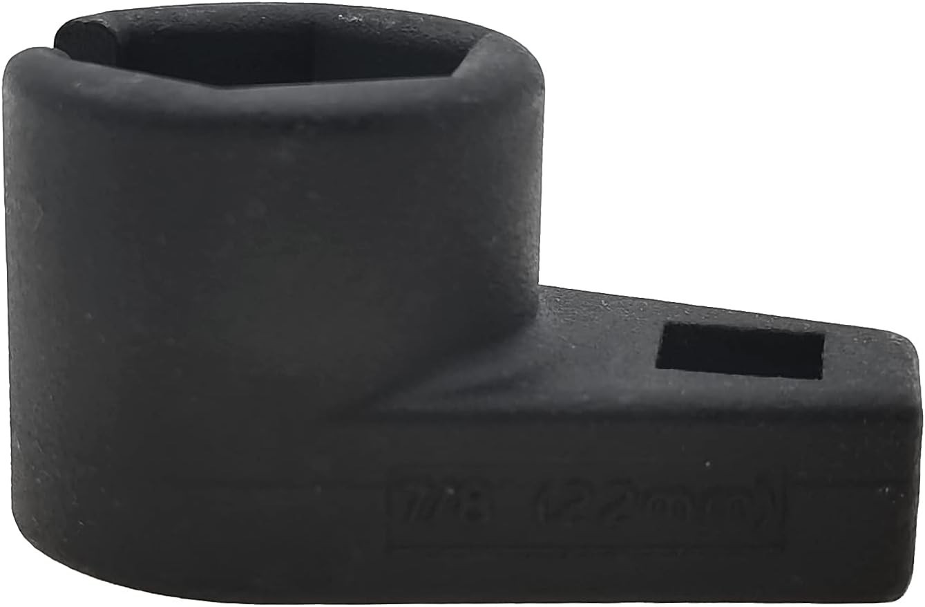 7/8 Inch and 22mm Offset Oxygen Sensor Socket Wrench Removal Tool 3/8 Inch Drive