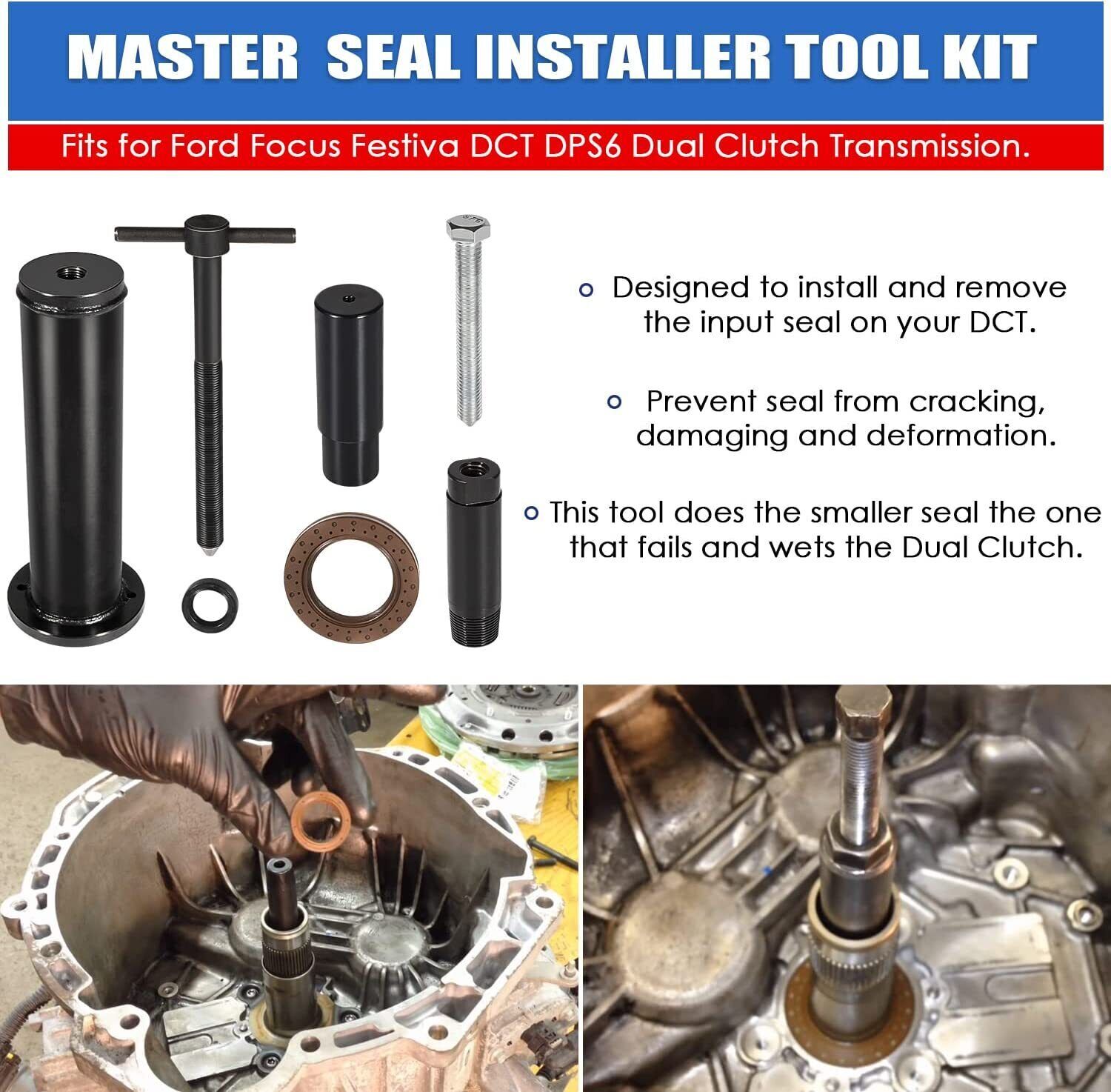 Dual Clutch Transmission Seal Installer Remover Tool Kit Fit for Ford DCT DPS6