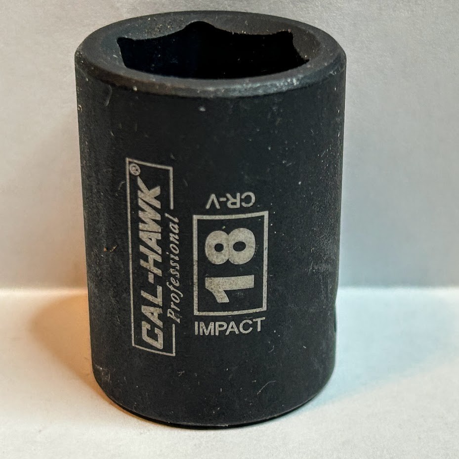 Cal- Hawk Professional Impact Socket 18 mm x 1/2″ Dr 6Pt Free USA Shipping