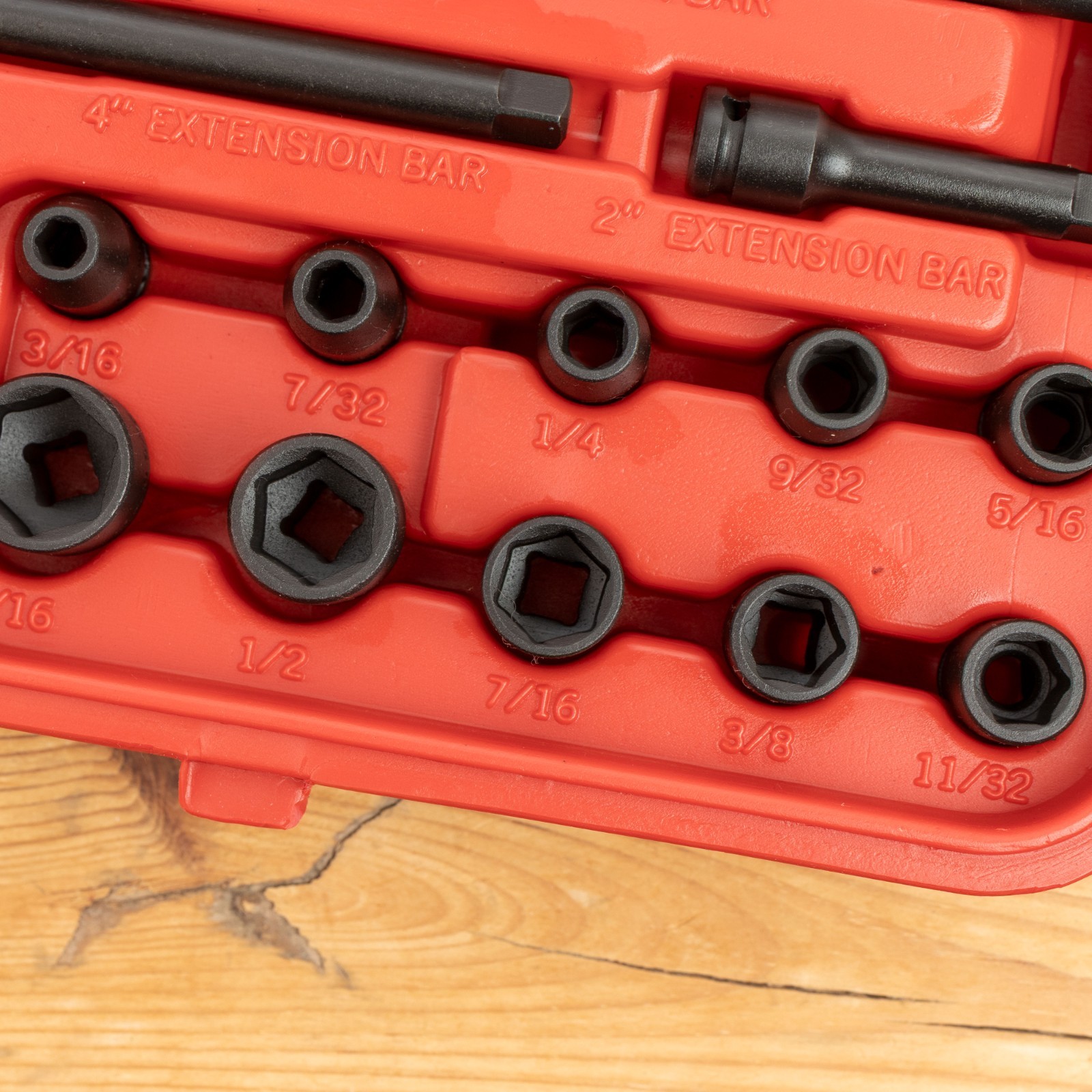 Sunex Tools 1/4″ 74 Pc Impact Socket Set Shallow Deep Swivels Metric + SAE 1874