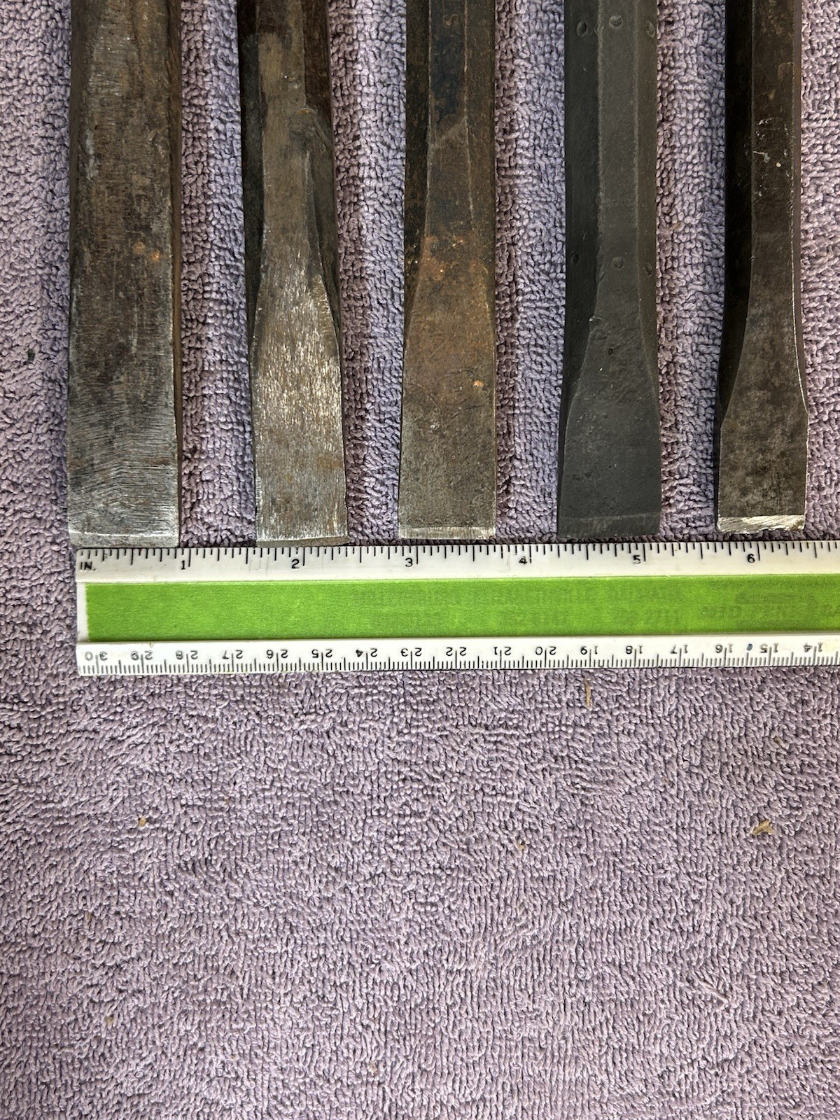 5 Pieces Heavy Steel Flat Cold Chisels Proto Arrow Tools 5/8”-7/8”