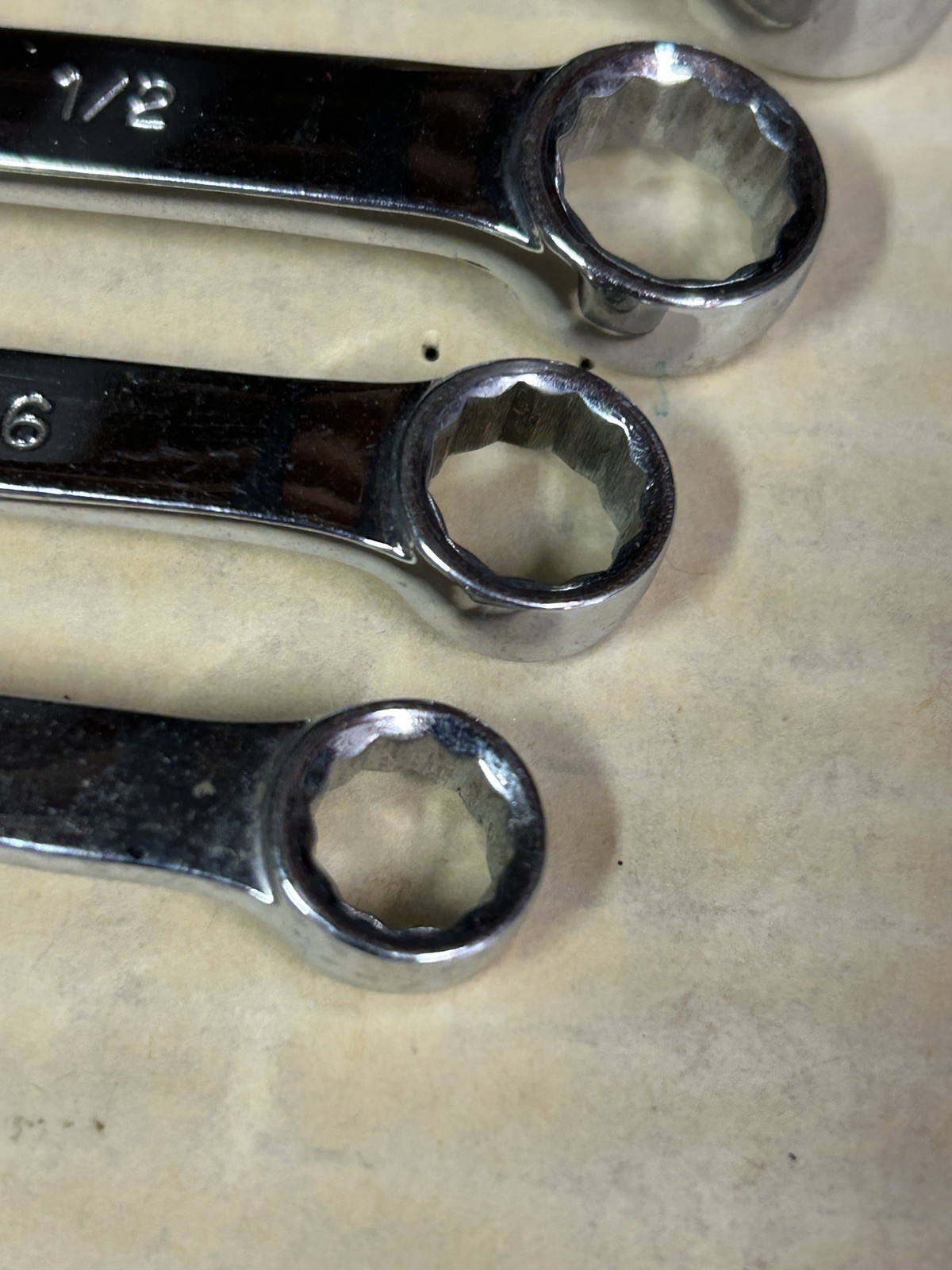 MAC Tools 3/8″ – 5/8″ 5 pc SAE 12pt Micro Turn Double Box End Chrome Wrench set
