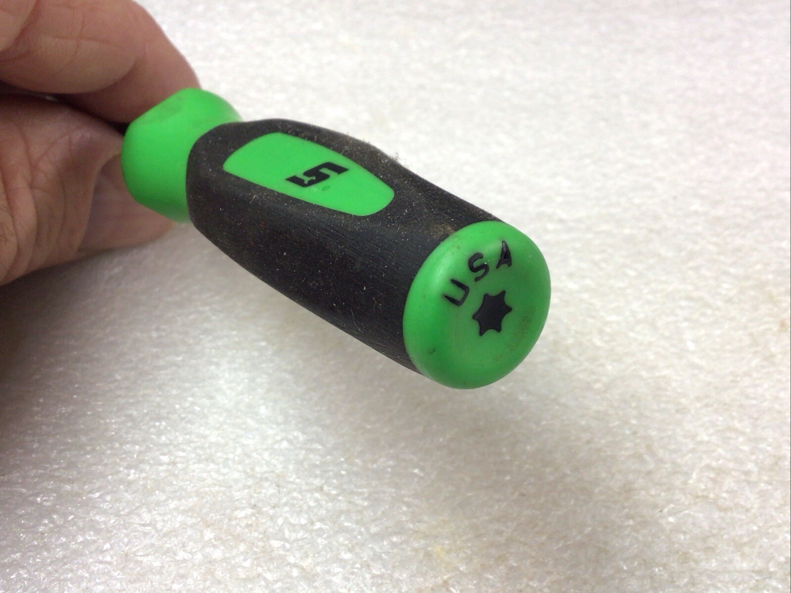 Snap-on#SGDT315BG – T15, Mini Torx Driver With Green Soft Grip Handle-USA- NICE-