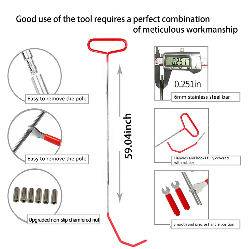 33Pcs Emergency Auto Tool Window-Car Door Entry Latching Universal Repair Kit US