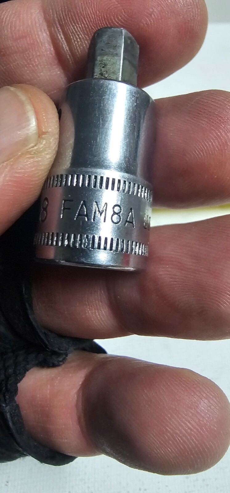 Snap On Vintage 3/8″ Drive 8MM Metric Hex Bit Driver Socket FAM8A