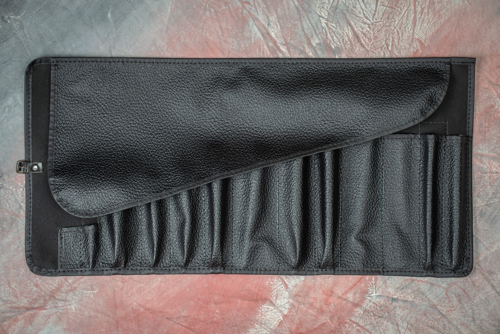 Jaguar XK120 Tool Bag C.2882/C1 – Black Heavy Grained Vinyl with Black Lining