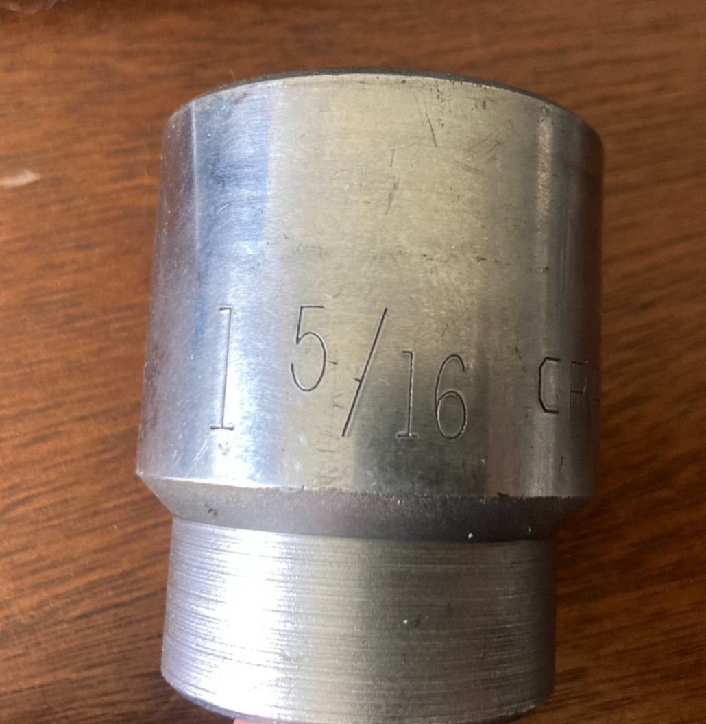 CRAFTSMAN 1-5/16” 3/4” Drive 12 Point Chrome Socket -G- 47778, Made in USA