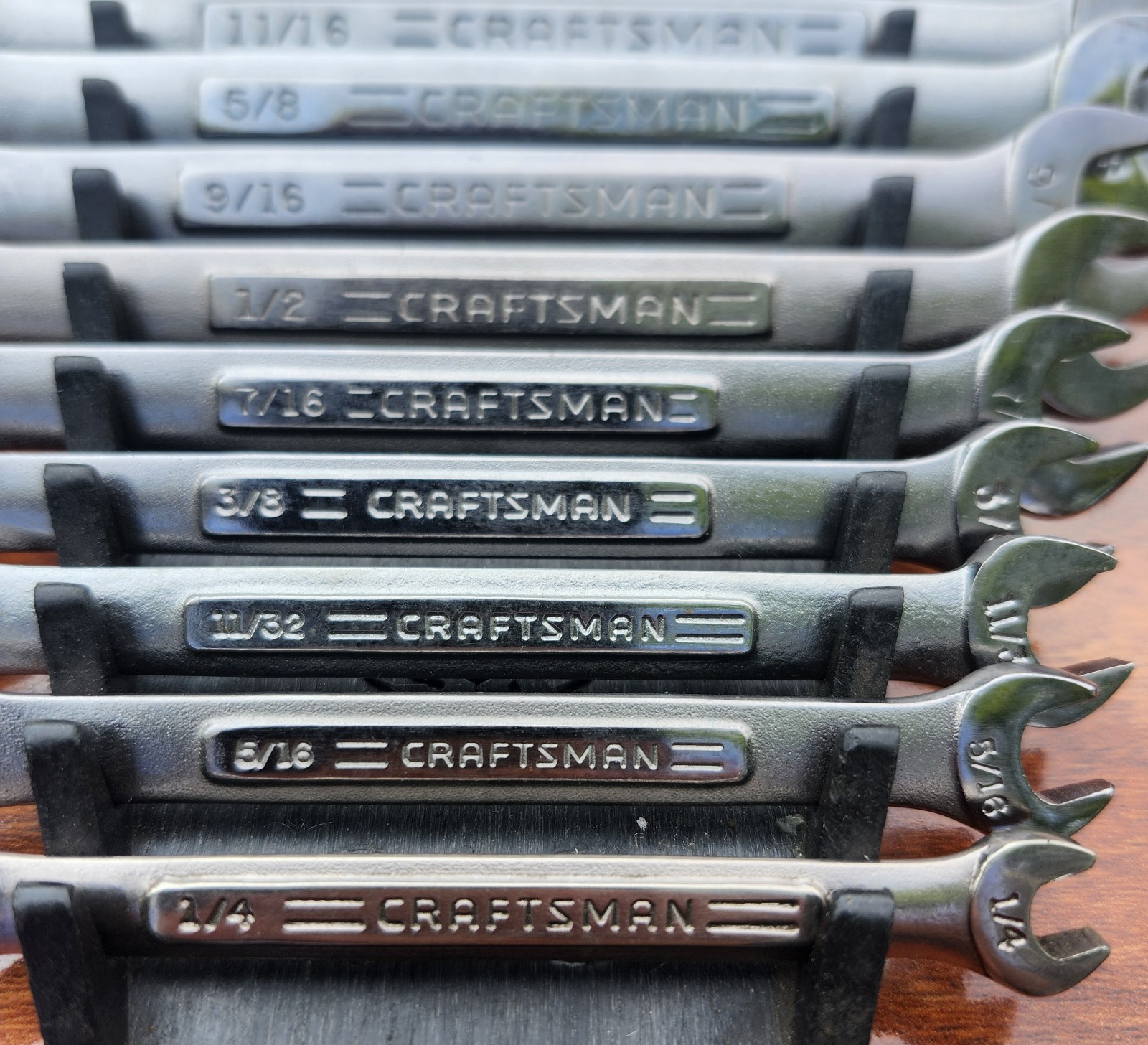 Craftsman SAE Combination Wrench Set USA 12 Point 1/4″ – 1-5/16″ 18 Tools Used