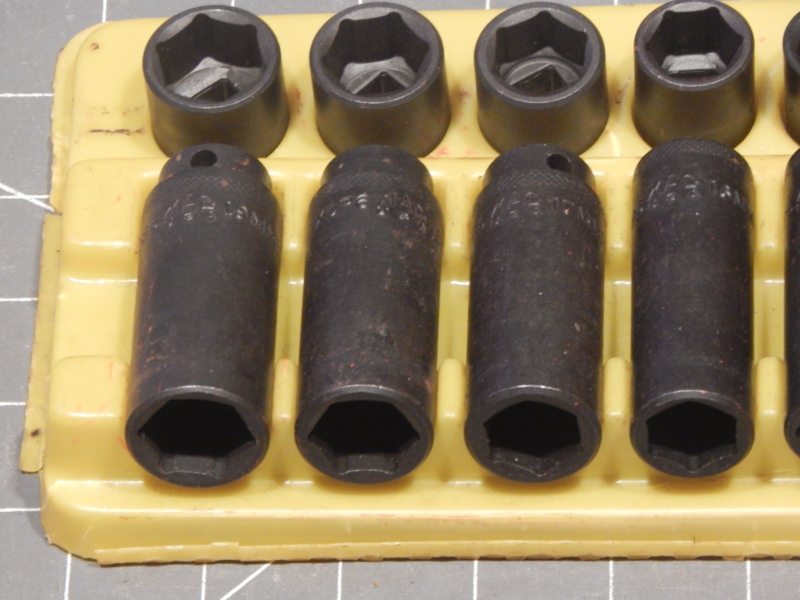 Mac 20Pc Metric 3/8 Drive Shallow Deep Impact Socket Set 10MM 19MM 6Pt Dr