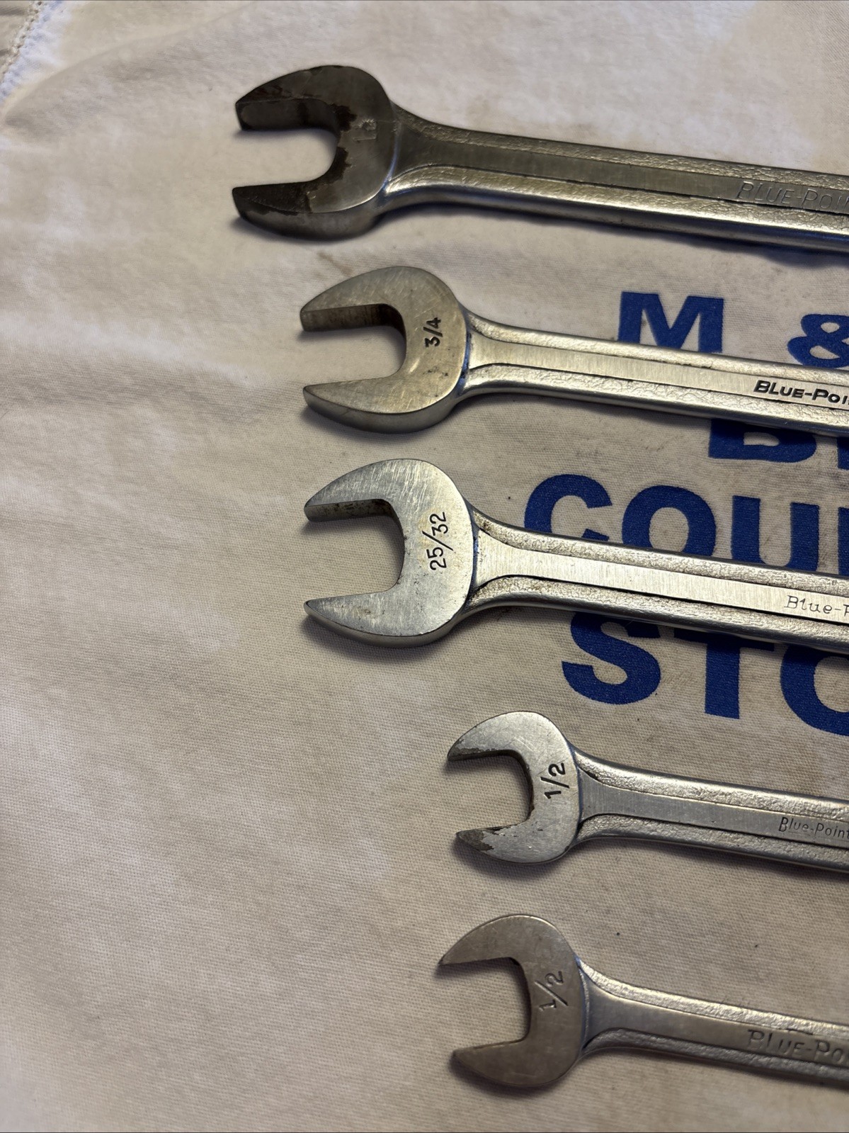 Blue-Point USA Supreme 5pc Double Open End Wrench Set 7/16″ to 1-1/8″ S Series