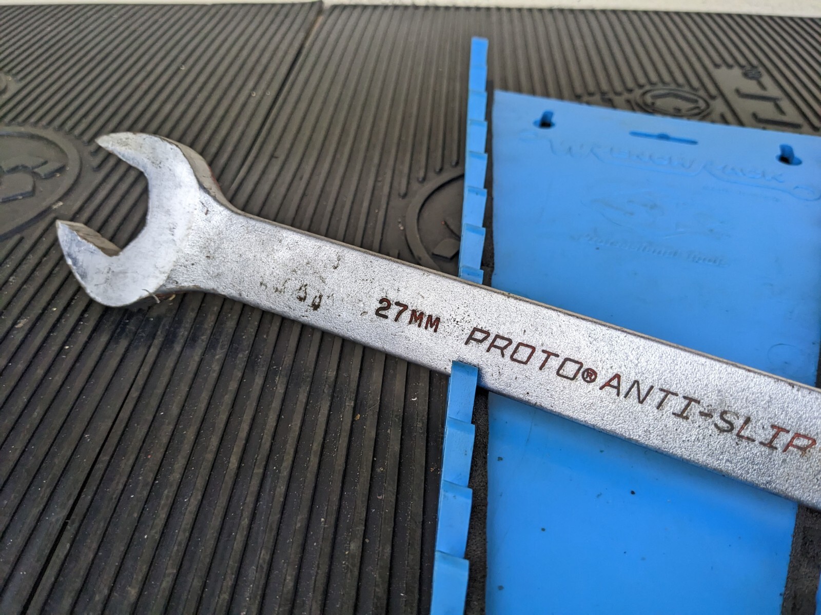 #bh473 Proto 27mm Anti-Slip Combination Wrench 1227MASD USA Metric 12 Point