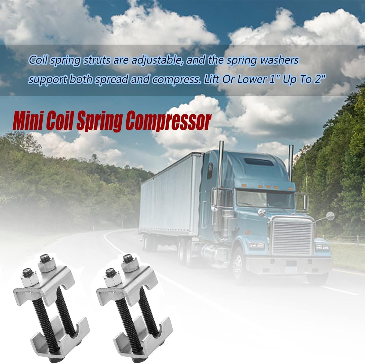 Spring Spacer Adjustable Coil Compressors – Easy Install for Vehicle Stability