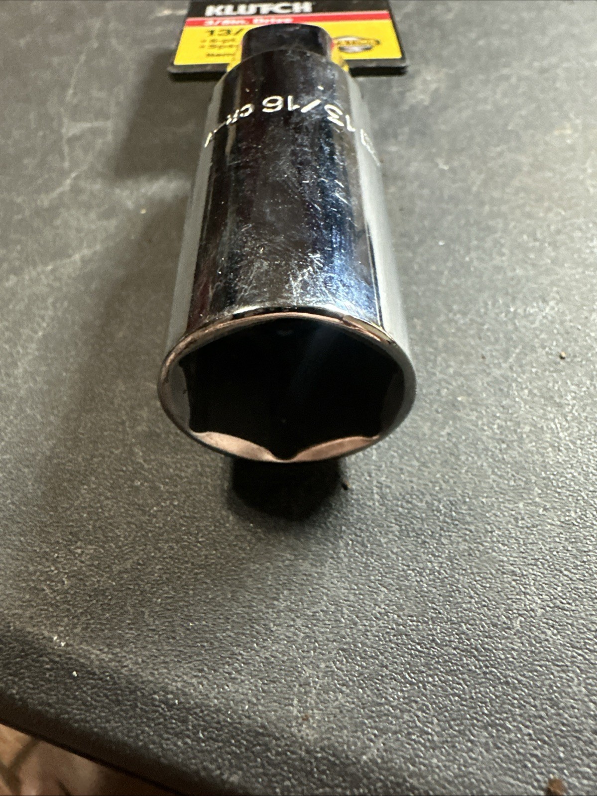 Klutch Deep Socket, SAE, 13/16in Spark plug 3/8”Drive