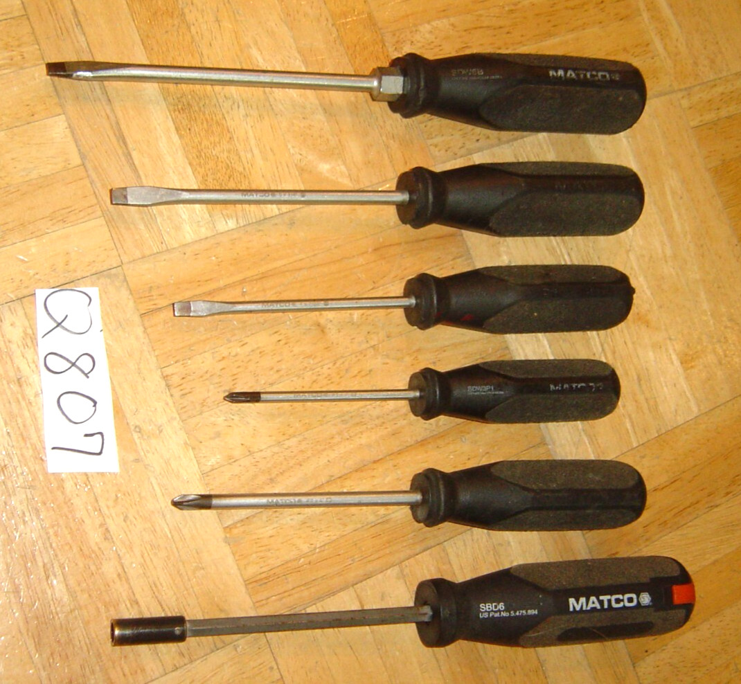 MATCO TOOLS 6 PIECE SCREWDRIVER & BIT DRIVER SET