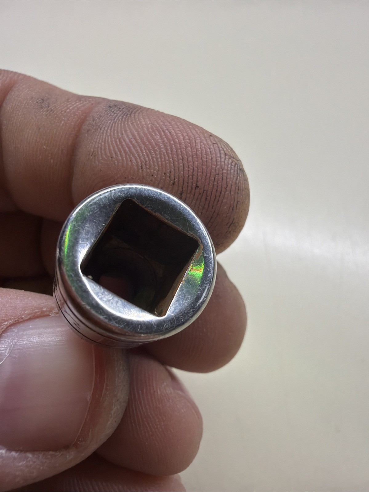 Snap On Tools 1/4″ Shallow 6 Point 3/8″ Drive Chrome Socket FS081