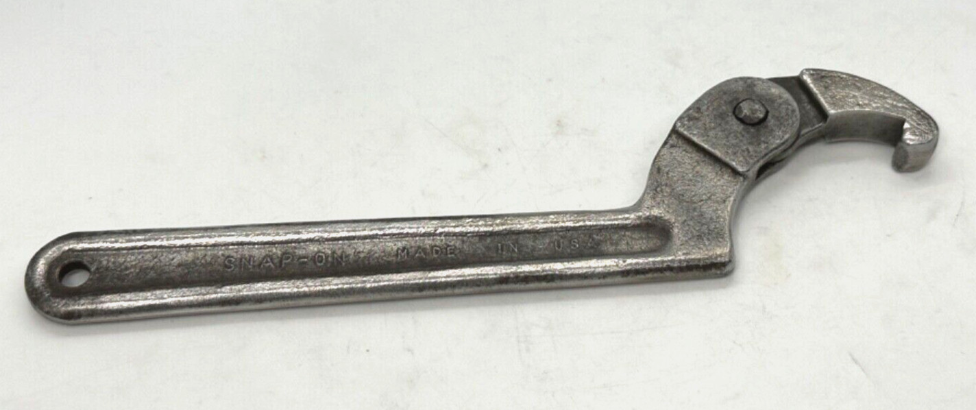 🇺🇸 Snap On Tools SPANNER Pin Hook Wrench Adjustable Jaw 1.25″ – 3″ Medium USA