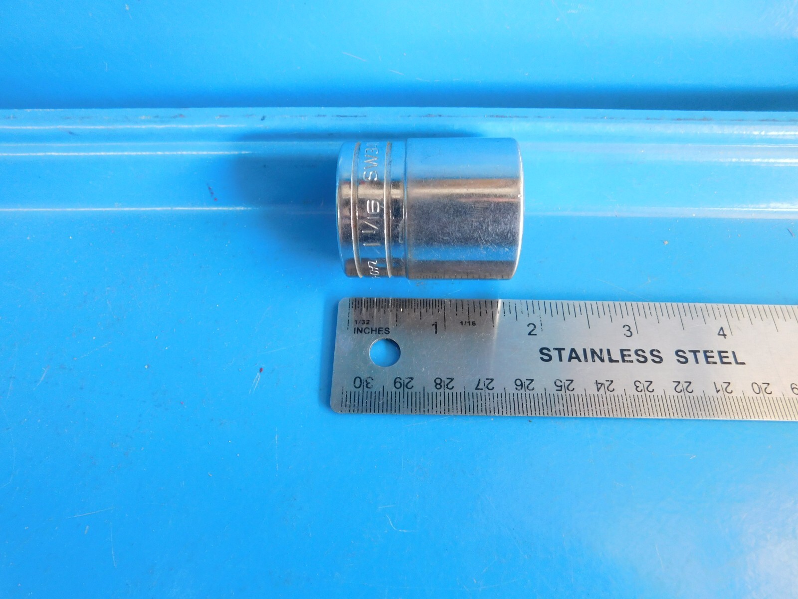 USED,SNAP ON TOOLS » 1-1/16 IN. » 1/2 IN. DR. SHORT, 12 PT. SOCKET PART #SW341