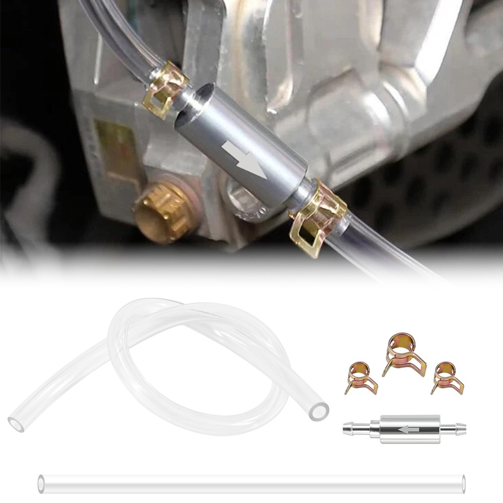 Brake Bleeder Hose – One Way Check Valve Tube Bleeding Tool Kit 1Pcs