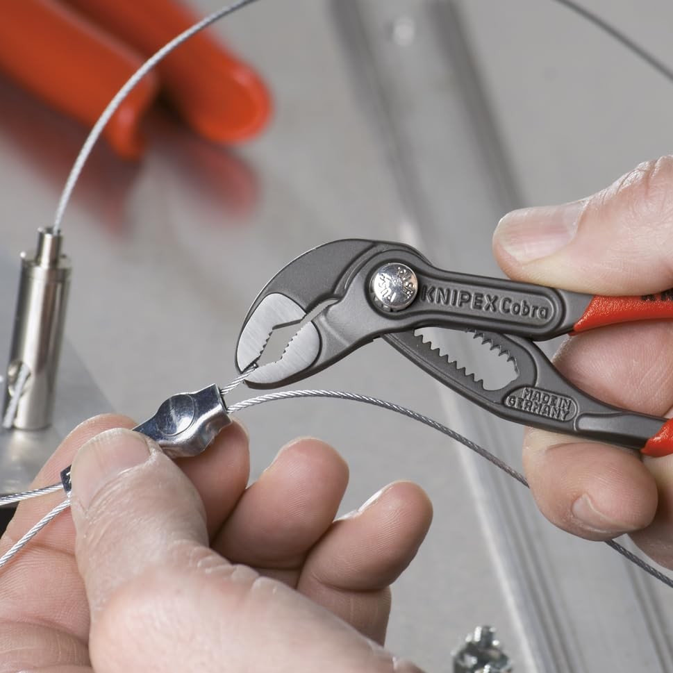 5PCS Cobra Pliers Set 125 150 180 250 300mm with Tool Pouch Adjustable Grip Kit