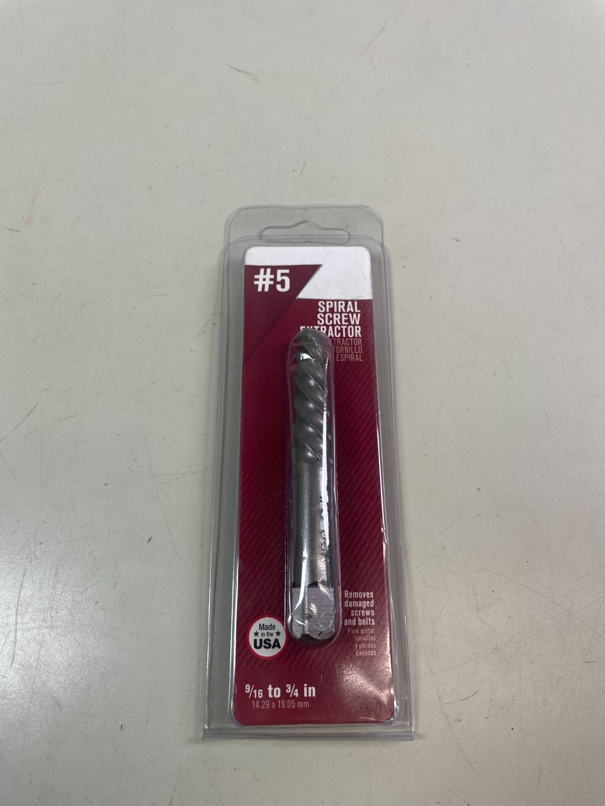 #5 Screw Extractor 17/64″ Spiral Screw Extractor for 9/16″ to 3/4″ Bolts
