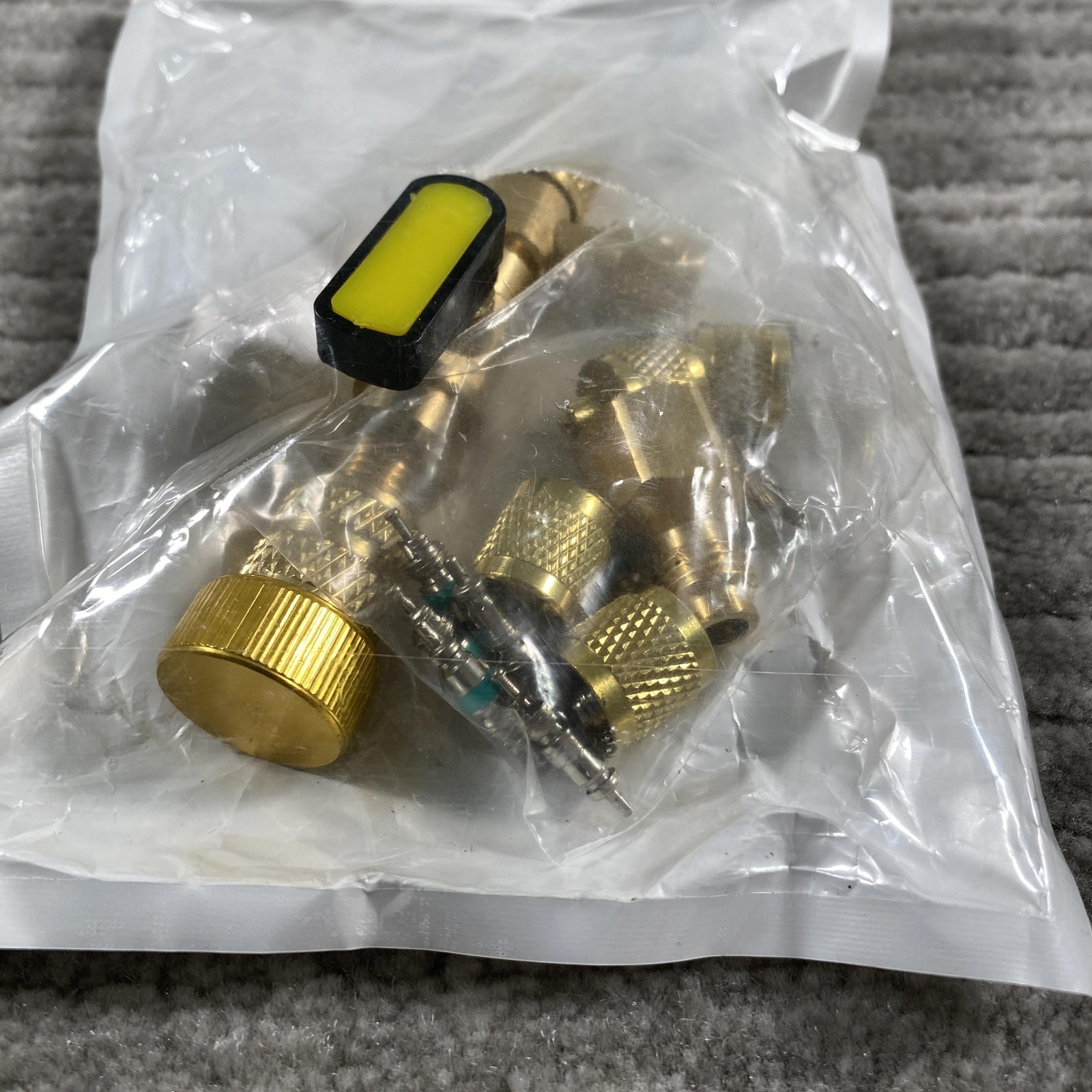 R12 Tool 16PCS Brass A/C Refrigerant Service Fittings Kit X00463UY9F New Auto