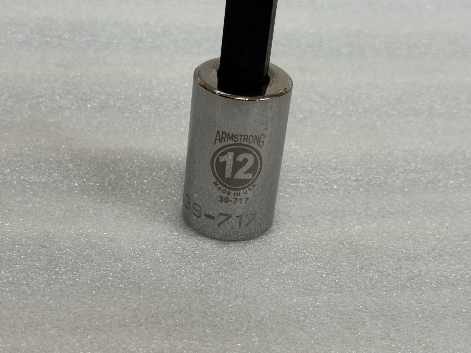 Armstrong 12MM 1/2” Drive Socket Hex Key Bit 3 Inches Tall MADE IN USA # 39-717