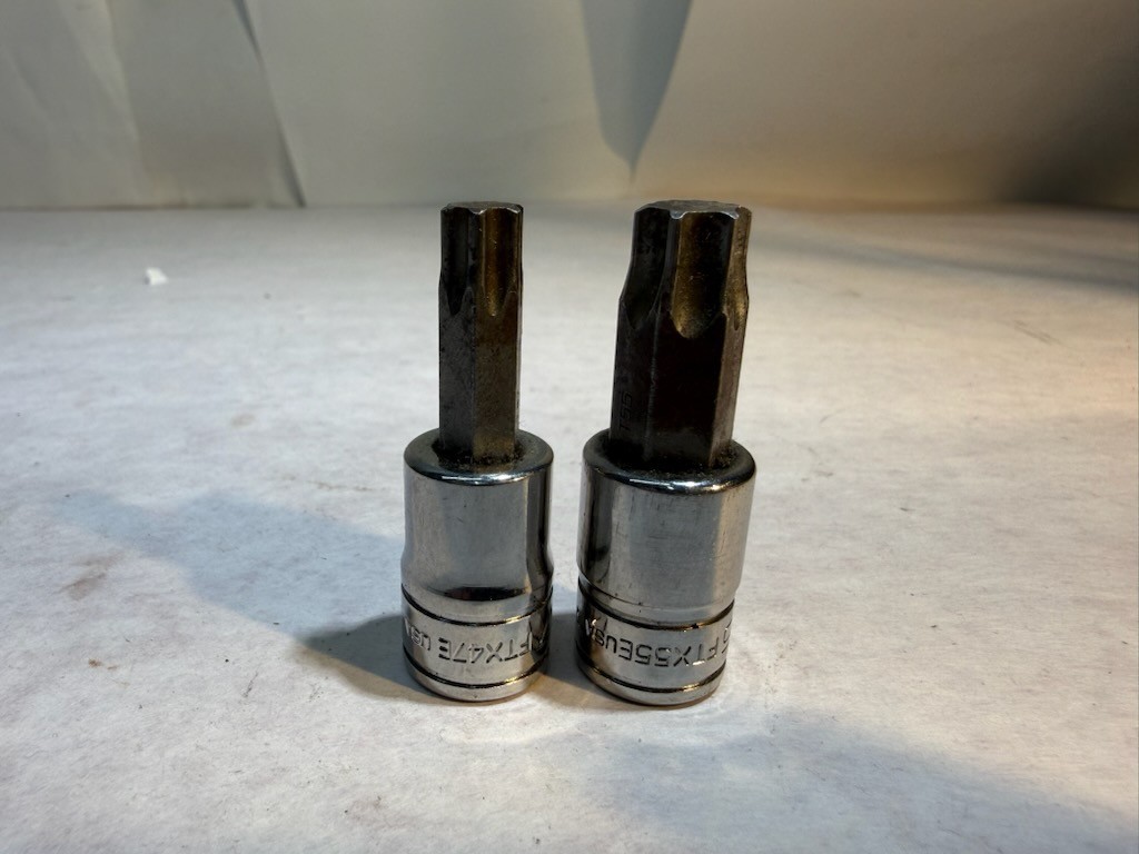 Snap On Tools FTX55E T55 & FTX47E T47 TORX Bit Socket Driver 3/8″ Drive USA