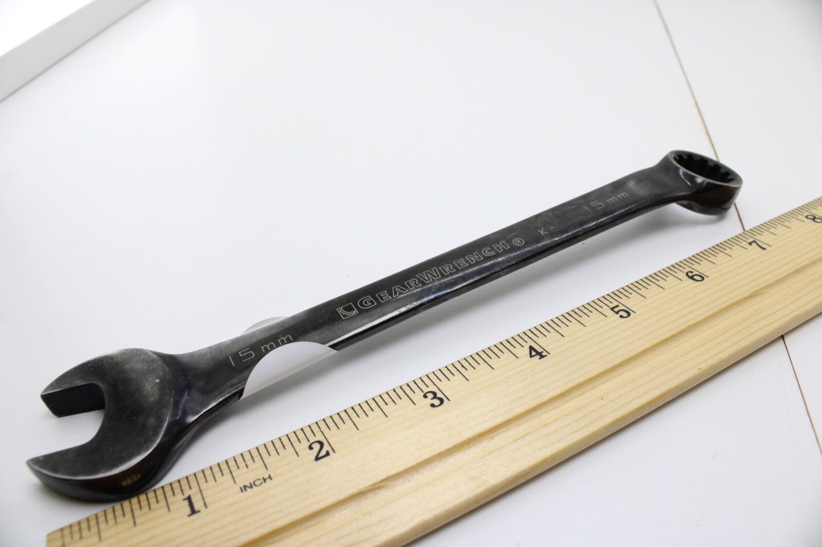 GEARWRENCH K 15 mm 12 Point Non-Ratcheting Black Chrome Combination Wrench